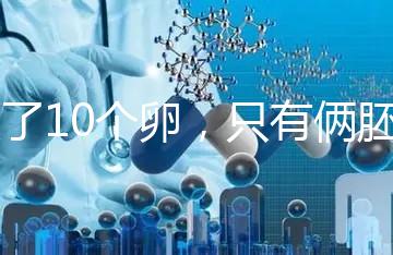 取了10個卵，只有倆胚胎？卵都去哪了？