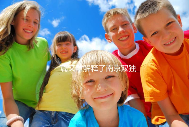 一篇文章解釋了南京雙獨二胎政策如果符合條件,可以申請補(bǔ)貼