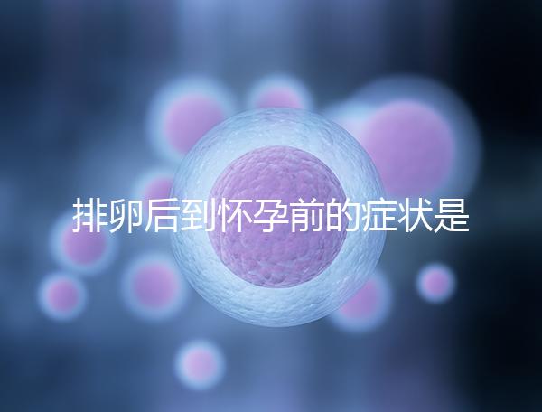 排卵后到懷孕前的癥狀是什么?