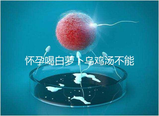 懷孕喝白蘿卜烏雞湯不能止孕吐？選對做法安胎又養顏