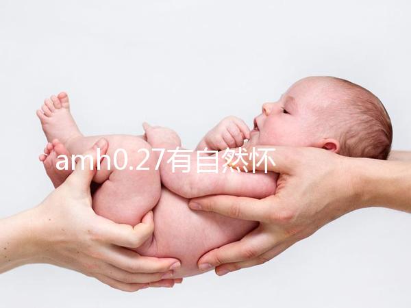 amh0.27有自然懷孕的，但做試管促排成功好孕幾率更高！